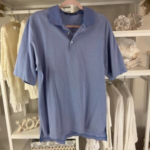 Polo Golf Ralph Lauren sz. Medium athleisure shirt blue & white #1727